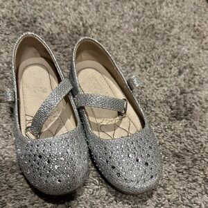 Sparkly Silver Toddler Girl Shoes